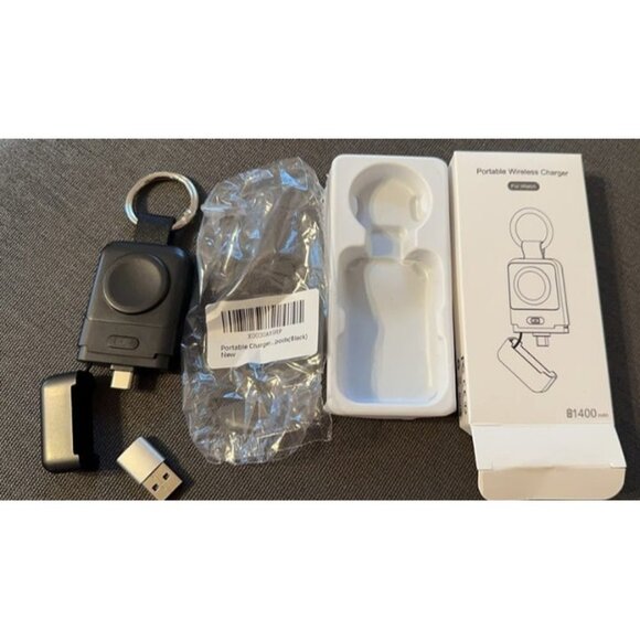New Portable Wireless Charger for Apple Watch,iWatch Charger 1400mAh Smart Key - Picture 1 of 1